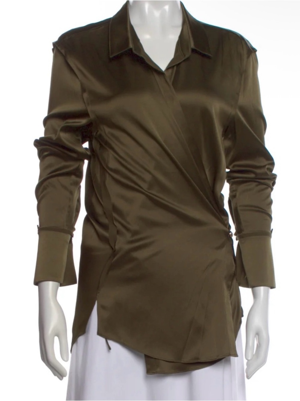 SER.O.YA Silk Long Sleeve Top